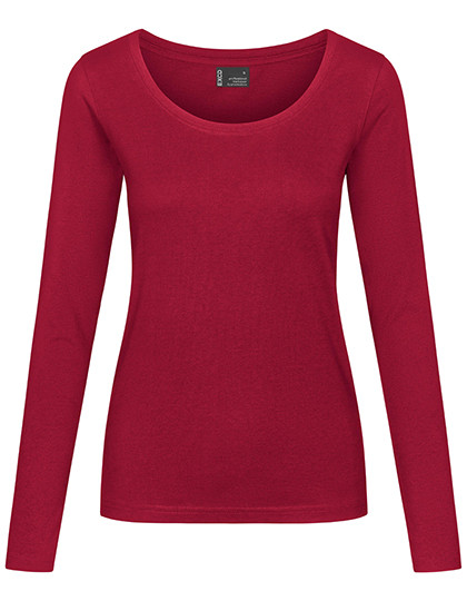Promodoro EXCD Women´s T-Shirt Long Sleeve Granat
