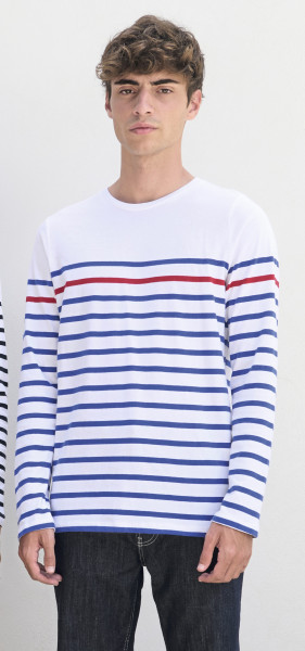 SOL´S Men´s Long Sleeve Striped T-Shirt Matelot