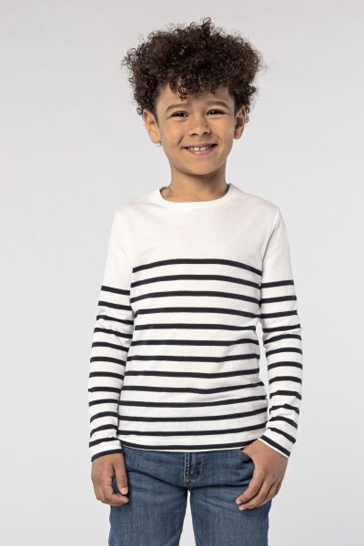 SOL´S Kids´ Long Sleeve Striped T-Shirt Matelot