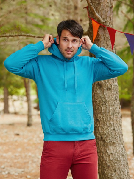 Fruit of the Loom Classic Hooded Sweat, azurblau