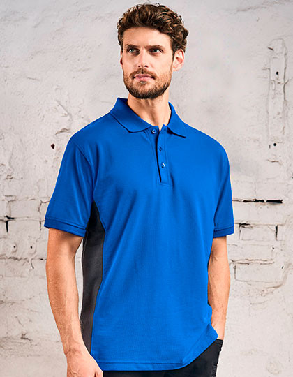 Promodoro EXCD Unisex Contrast Polo Royal / Charcoal (Solid)