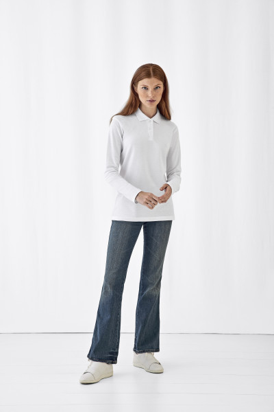 B&amp;C Women´s Long Sleeve Polo ID.001