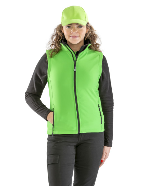 Women´s Printable Softshell Bodywarmer with Recycled Fleece Inner