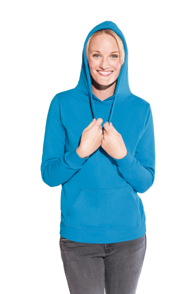 Promodoro Women’s Hoody 80/20, turquoise