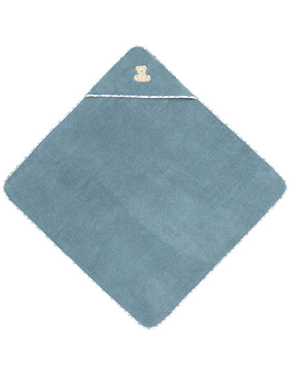 Vossen Teddy XXL-Kapuzentuch Dusty Blue