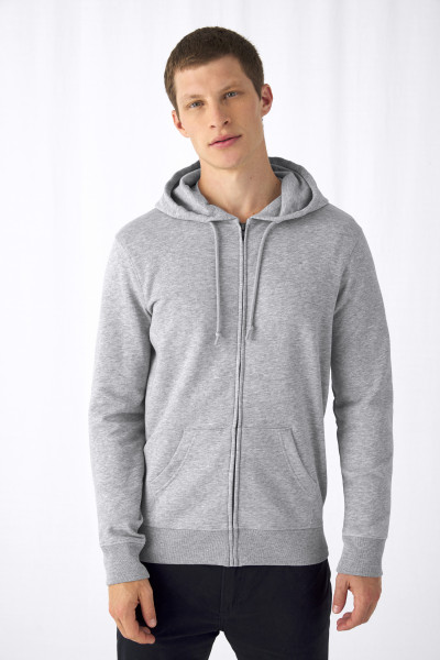 B&amp;C Organic Zipped Hood Jacket