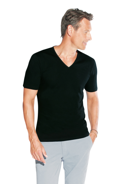 Promodoro Men’s Slim Fit V-Neck-T, black