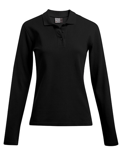 Promodoro Women’s Heavy Polo LS Black