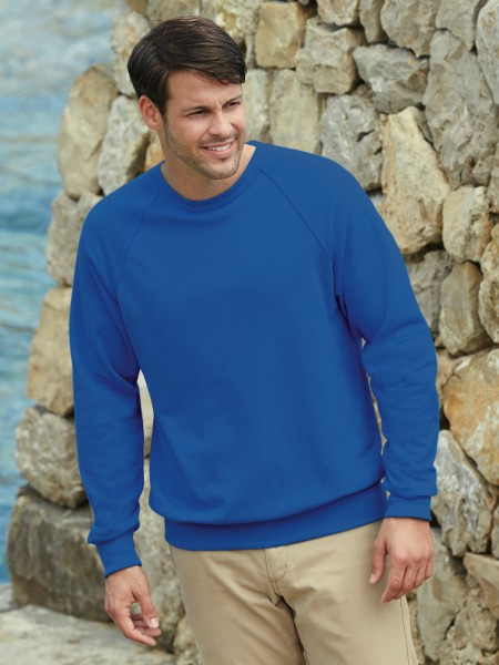 Fruit of the Loom Lightweight Raglan Sweat, royal