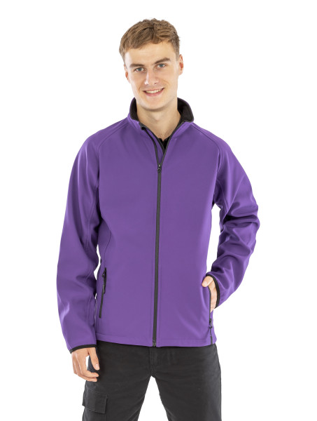 Men's Printable Softshell Jacket with Recycled Fleece Inner