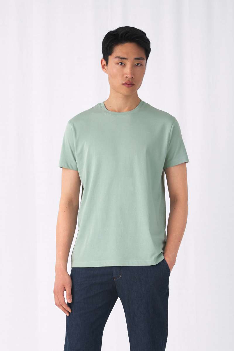 B&C Herren T-Shirt Single Jersey – Basic Rundhals-Shirt Aus 100% Baumwolle, Größen XS-5XL, Farbe Sport Grey, Perfekt Für Alltag & Freizeit