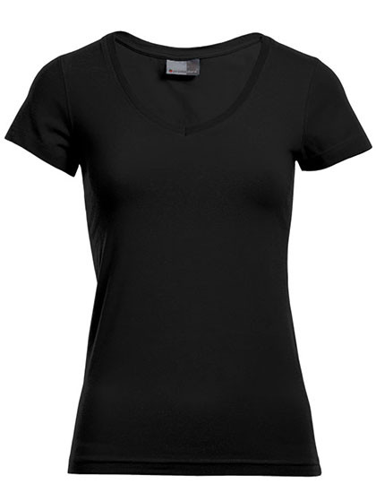 Promodoro Women’s Slim Fit V-Neck-T Black