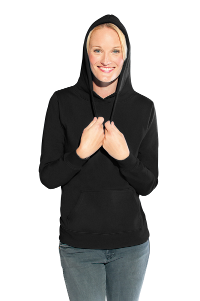 Promodoro Women’s Hoody 80/20, black