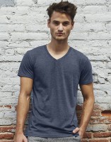 B&C Triblend V-Neck T-Shirt /men, heather navy B&C Triblend V-Neck T-Shirt /men, heather navy