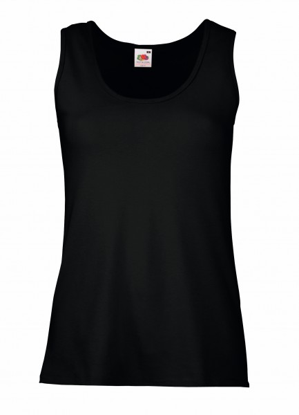 Fruit of the Loom Lady-fit Valueweight Vest, schwarz