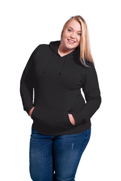 Promodoro Women’s Hoody 80/20, black