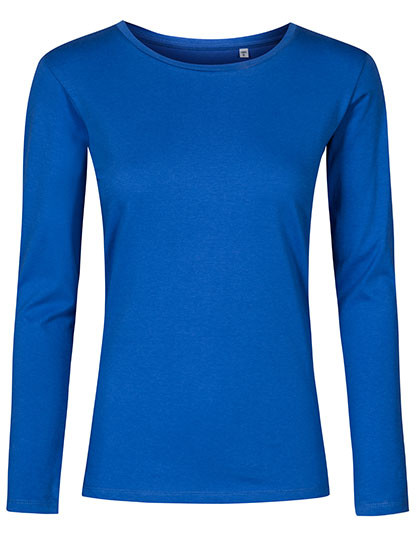 Promodoro X.O Women´s Roundneck T-Shirt Long Sleeve Azur Blue