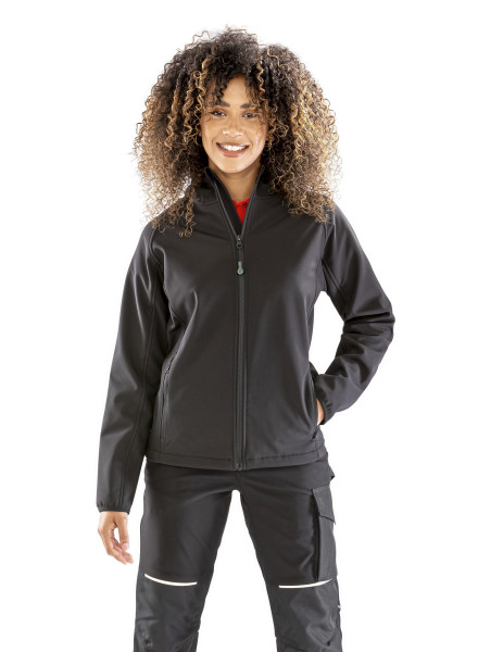 Women´s Recycled 3-Layer Printable Hooded Softshell Jacket