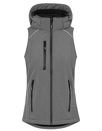 Promodoro Women´s Softshell Vest Heather Grey