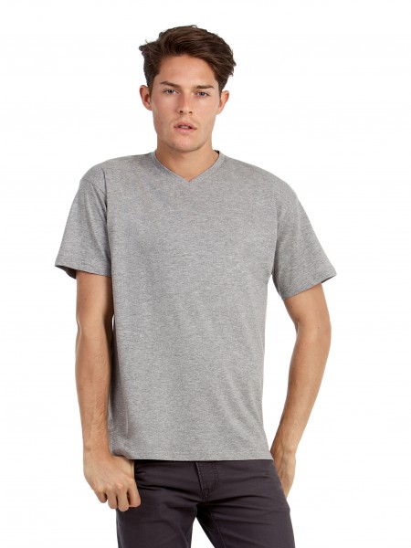 B&C Exact V-neck, sport grey