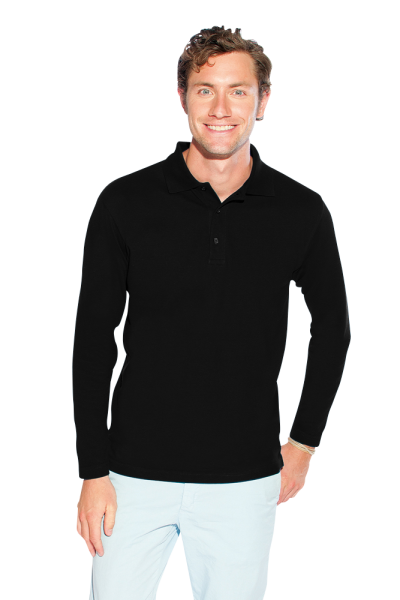 Promodoro Men’s Heavy Polo LS, black