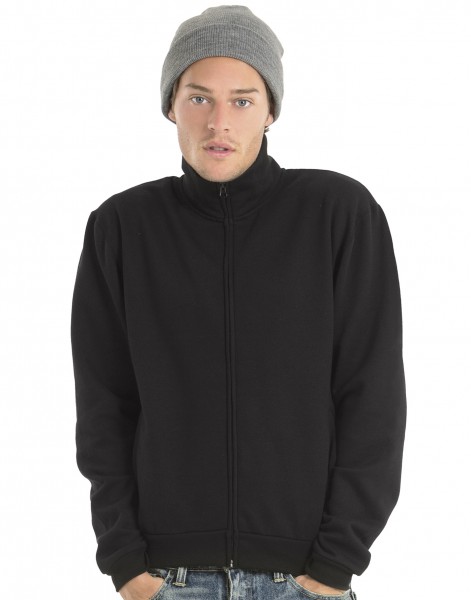 B&C ID.206 Sweat Jacket 50/50, black