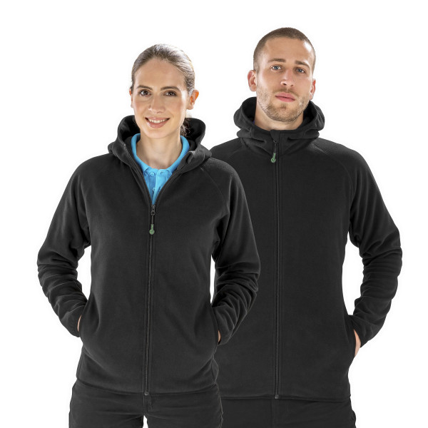 Recycled Hooded Microfleece Jacket