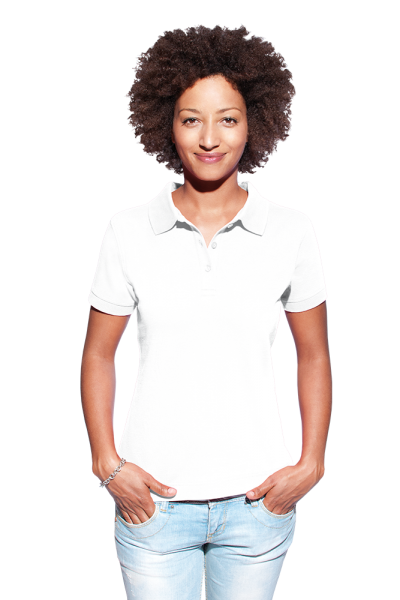 Promodoro Women’s Polo 92/8, white