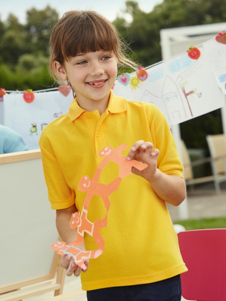 Fruit of the Loom Kids 65/35 Polo, sonnenblume